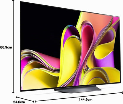 LG TV OLED 2023 | OLED65B3 | 65'' (164 Cm) | OLED | Processeur Α7 AI Gen6 4K, Gris Foncé/Noir