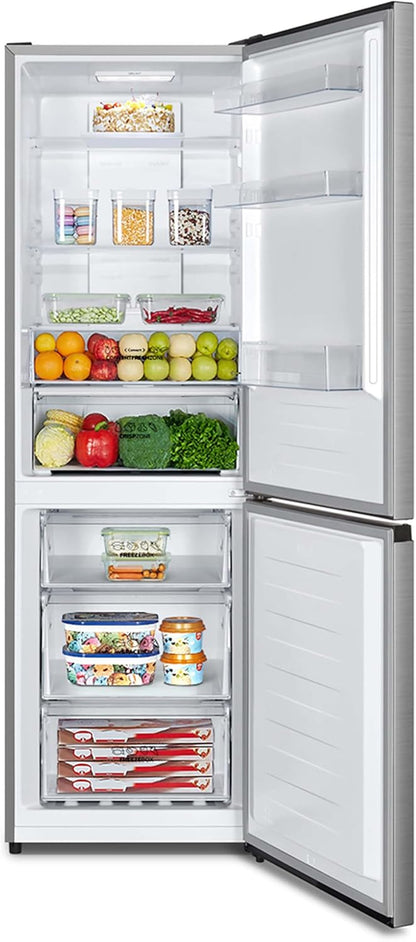 N619EAXL4 Réfrigérateur-Congélateur Autoportante 304 L E Acier Inoxydable