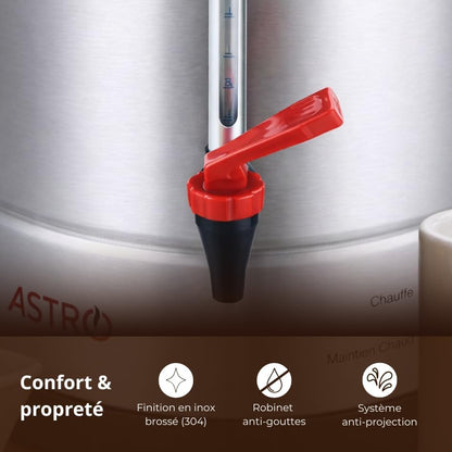 Percolateur À Café 7L - 65 Tasses - Filtre Inox Permanent