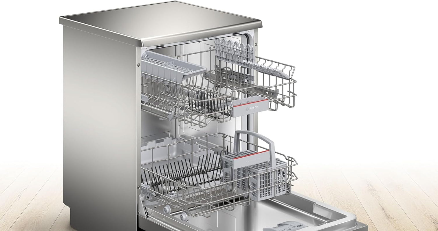 SMS4ETI00E- Série 4 - Lave-Vaisselle Pose-Libre - 60 Cm - 13 Couverts - Silence plus 44 Db - Acier Inox