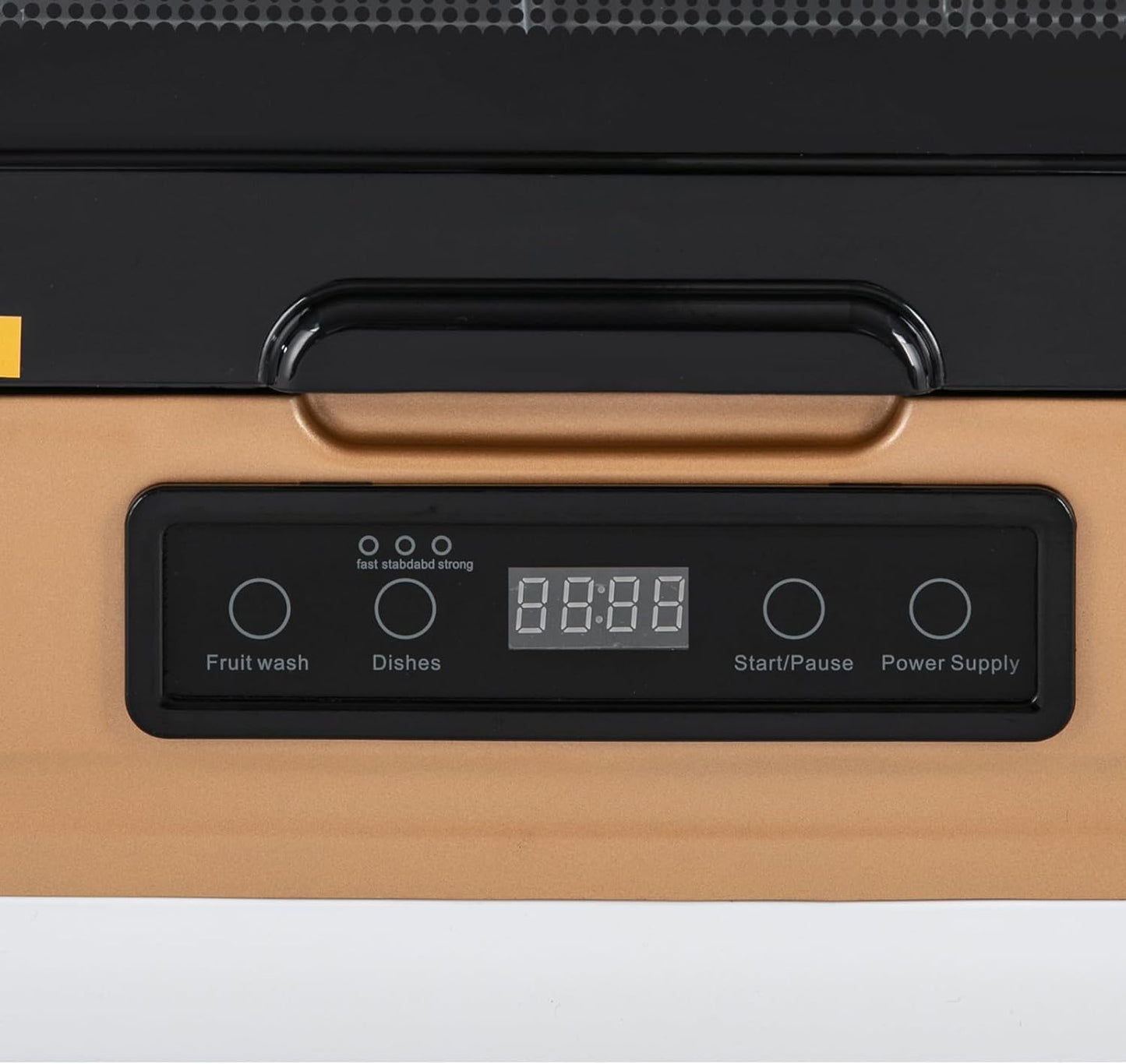 Mini Lave-Vaisselle Table Espace Couverts Sur Mesure Maison Bureau Camping Dortoirs Lavage Fruits Petit Lave-Vaisselle Portable Multifonction Pas D'Installation Nettoyage Complet (Or)