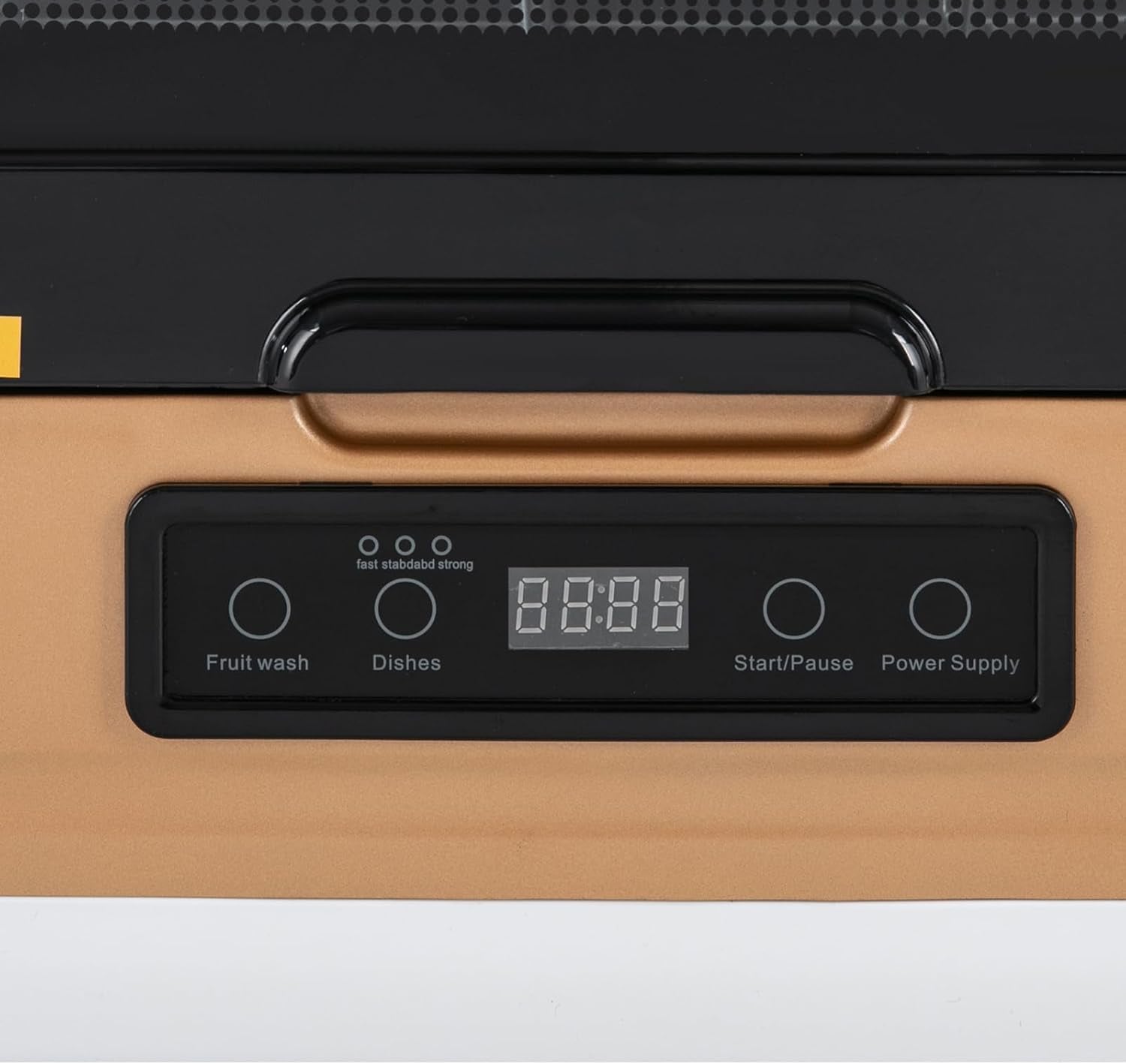 Mini Lave-Vaisselle Table Espace Couverts Sur Mesure Maison Bureau Camping Dortoirs Lavage Fruits Petit Lave-Vaisselle Portable Multifonction Pas D'Installation Nettoyage Complet (Or)