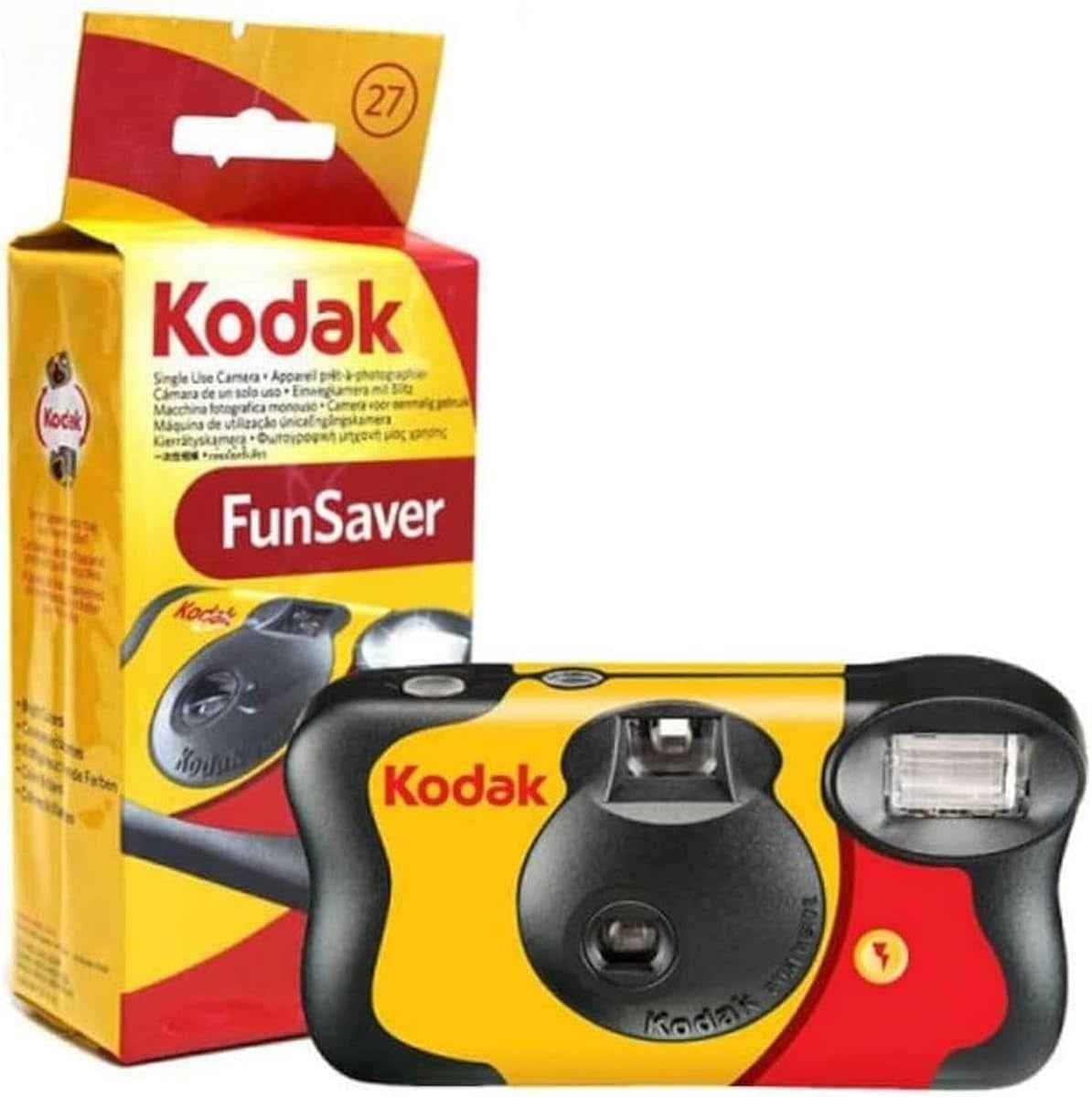 Funsaver Lot De 4 Appareils Photo Jetables Avec Flash 800 ISO