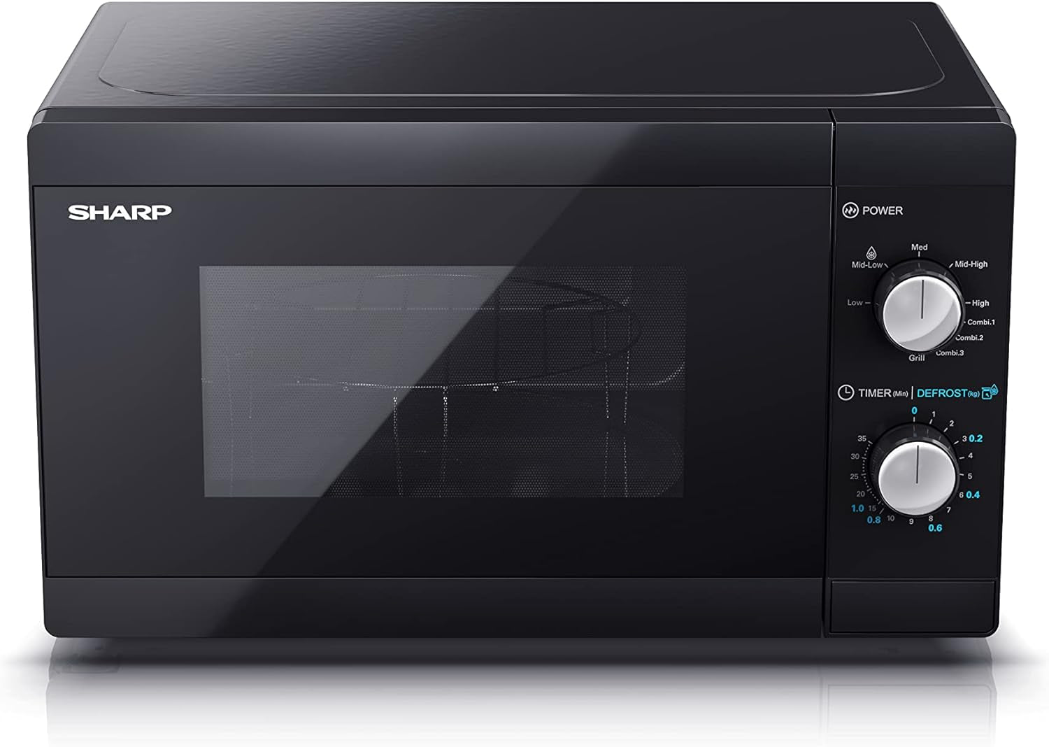 Four Micro Ondes 20 Litres Noir Avec Gril YC-MG01E-B