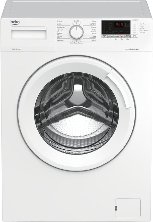 BEKO LAVATRICE 9KG YOUNG SMART A+++ INVERTER 1200GIRI WTX91232WI/IT