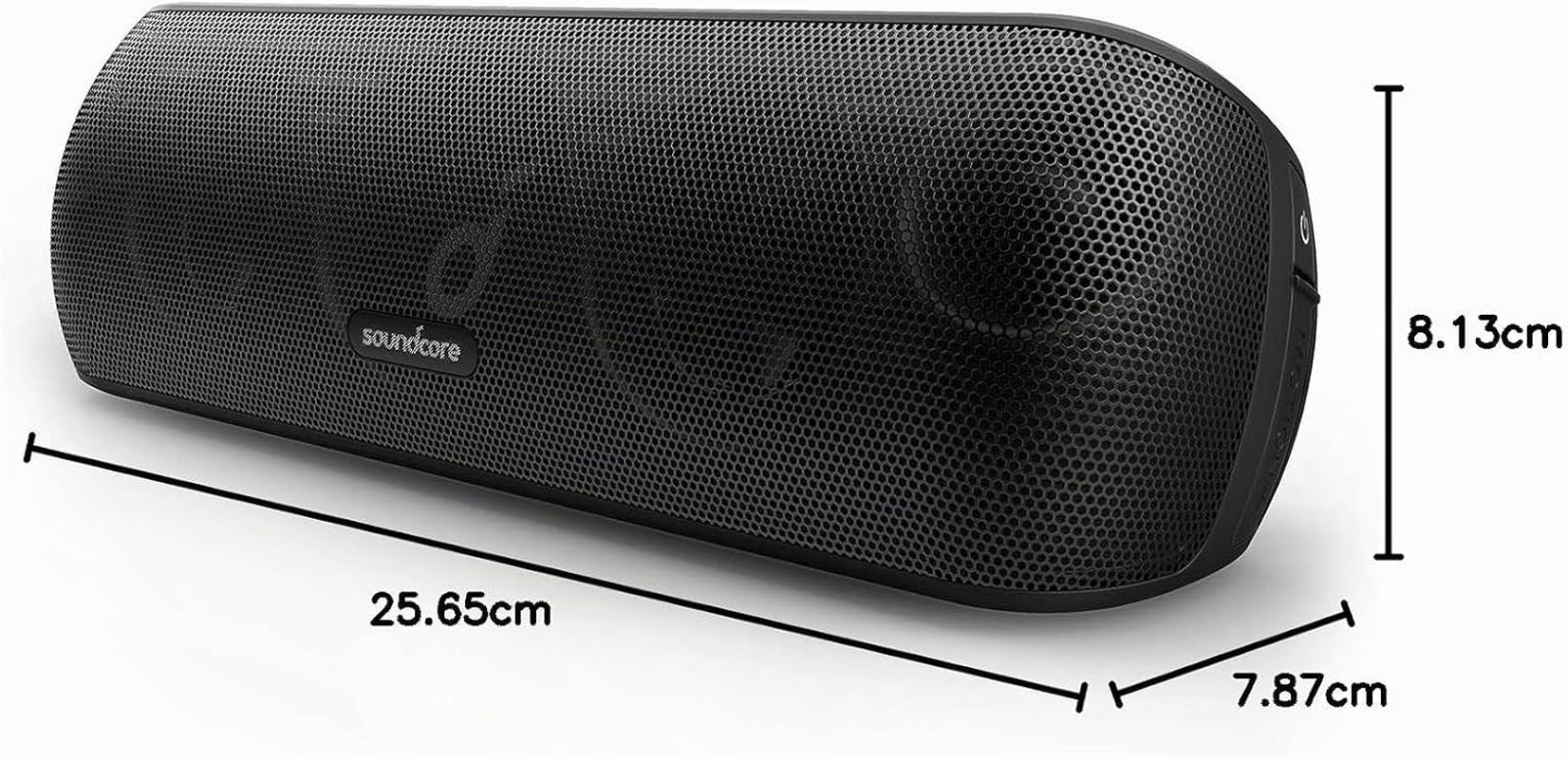 Par Anker Motion+ Enceinte Bluetooth Puissante | Son Hi-Res 30 W, USB-C, 12 Heures D'Autonomie, Étanchéité IPX7, Application Avec EQ Modifiable, DSP Avancé Et Audio Fidèle
