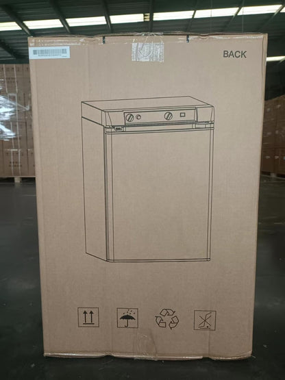 Frigo Trimixte 60L, Frigo 12V 220V Gaz, Frigo Camping Gaz, Frigo Caravane, Mini Frigo Silencieux, Réfrigérateur Camping Car Camion Caravane Fourgon,Noir