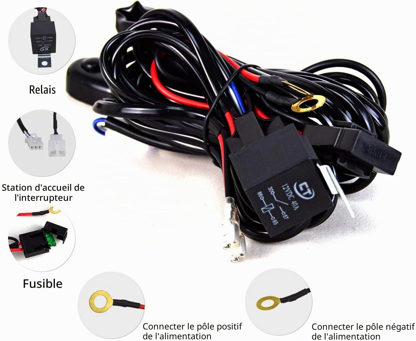 Rampe LED 132Cm 675W Barre LED 12V 24V Pour 4X4 Voiture Quad | LED Light Barre Lumineuse Avec Faisceau, 6000K Blanc, Étanchéité IP67, Pour Camion Tracteur Offroad Véhicule Bateau ATV