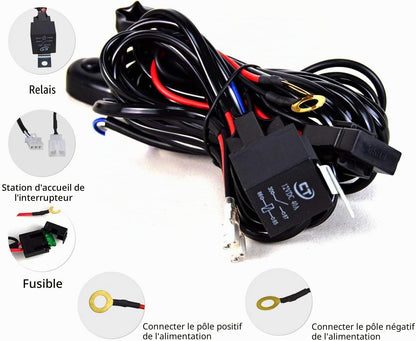 Rampe LED 132Cm 675W Barre LED 12V 24V Pour 4X4 Voiture Quad | LED Light Barre Lumineuse Avec Faisceau, 6000K Blanc, Étanchéité IP67, Pour Camion Tracteur Offroad Véhicule Bateau ATV