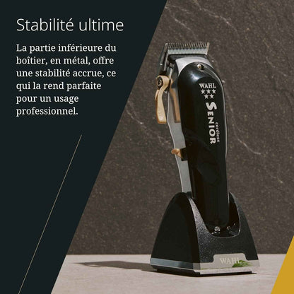 Cordless Senior, Tondeuse Professionnelle Filaire Et Sans Fil | Tondeuse Professionnelle, Lame Chirurgicale Pour Fondus, Moteur Puissant, Jusqu'À 80 Minutes D'Autonomie, Filaire Et Sans Fil