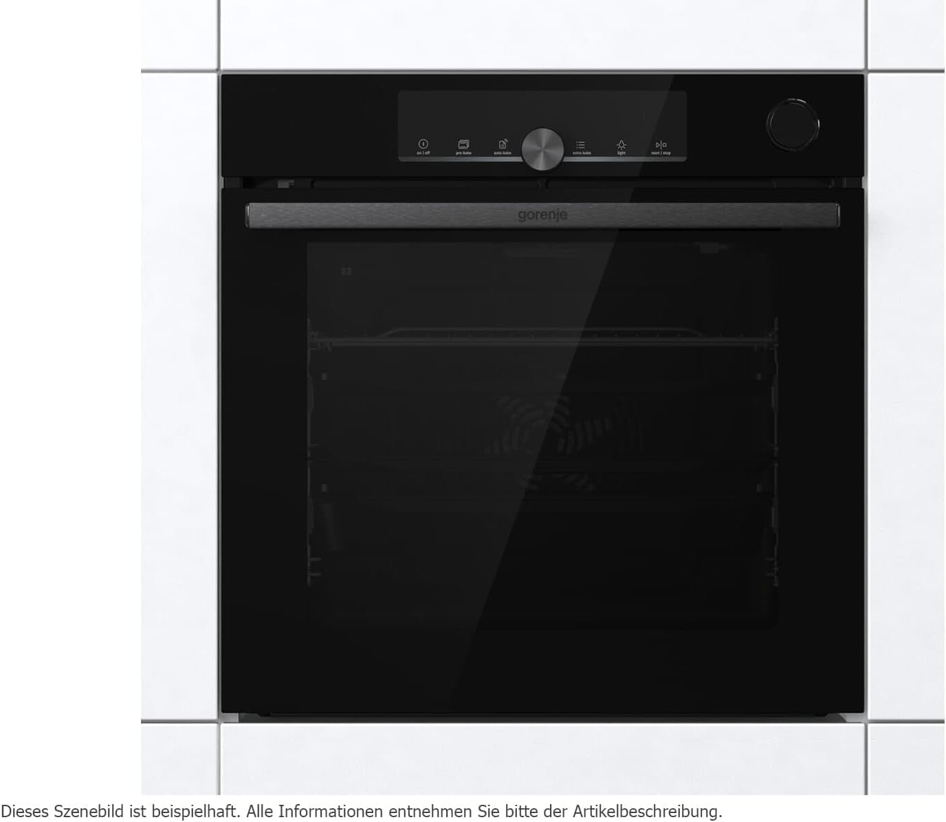 Optibake Advanced BPSA 6747 A08BGWI Four Encastrable/Wifi Connected / 77 L/Air Chaud/Pyrolyse/Autobake/Commande Tactile/Thermomètre De Cuisson/Steamassist/Pizzamode 300 °C /