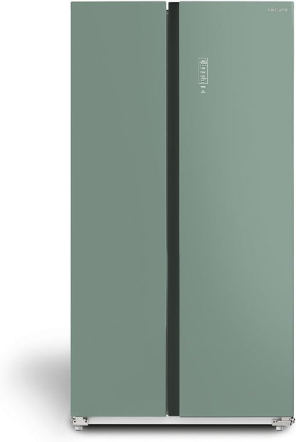 / FRIDGE STUDIO SIDE by SIDE 550 / Réfrigérateur Style Side by Side 550L Vert Sauge / 91,2 X 70,4 X 177,7 Cm/No Frost, Traitement Antibactérien, Commande Tactile Électronique, 158W