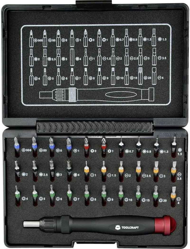 809204 Jeu D'Embouts 31 Pièces Vis À Fente, Cruciforme Phillips, Vis Pozidriv, 6 Pans Intérieurs, TORX® Intér