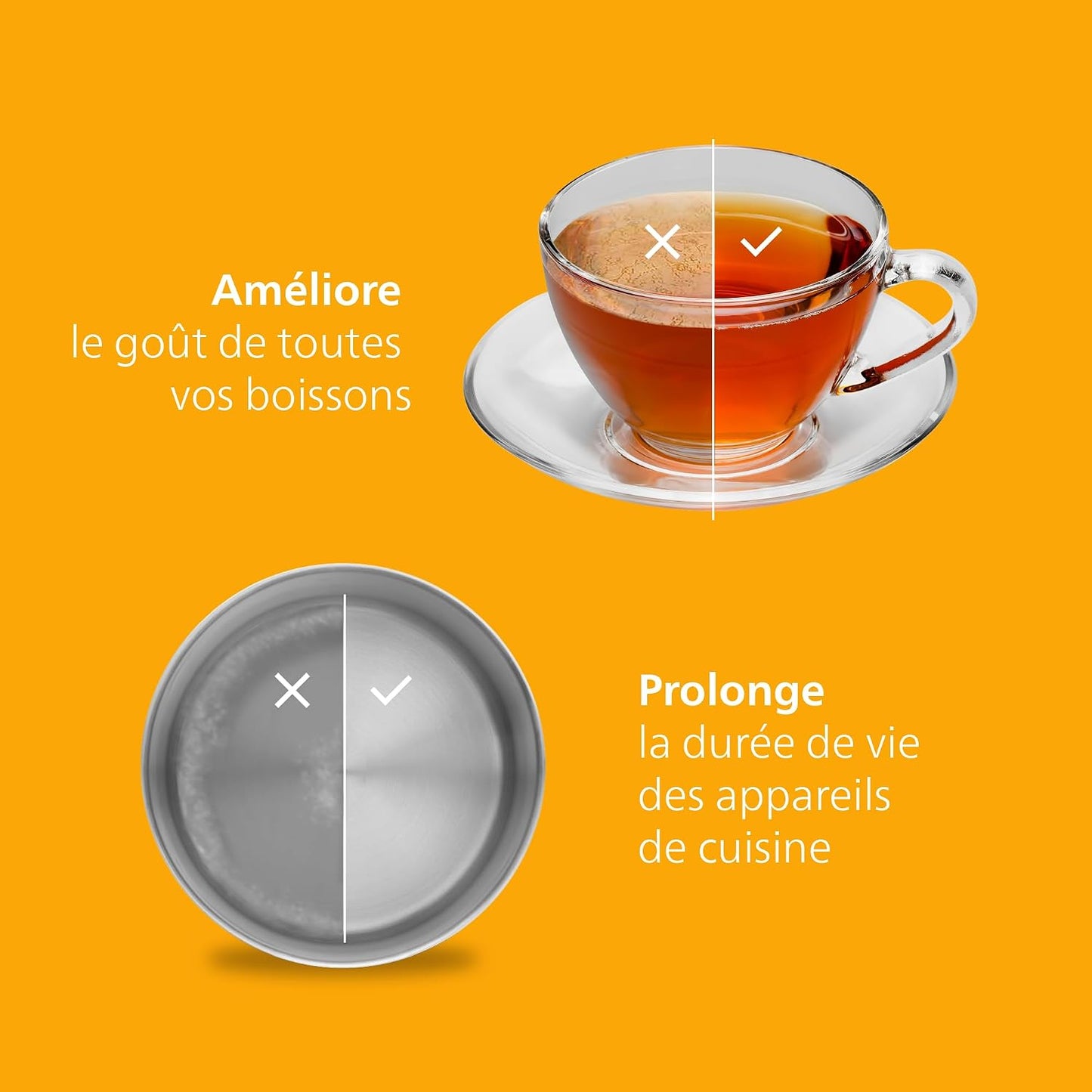 Distributeur D’Eau À Osmose Inverse 7000: Eau Chaude/Froide Filtrée En Secondes, Minéraux Préservés, Filtration RO 6-En-1, >110 Contaminants Réduits, Ratio 3:1, UV-C, Sans Installation, 2000 L