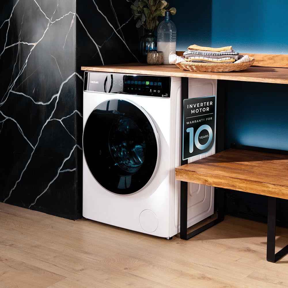 Bolero Dresscode 9900 Inverter Fullcolor A. 1400 Tr/Min, 11 Programmes, Faible Consommation, Moteur Inverter Plus, Écran Fullcolor 10,3", Steammax, Blanc.