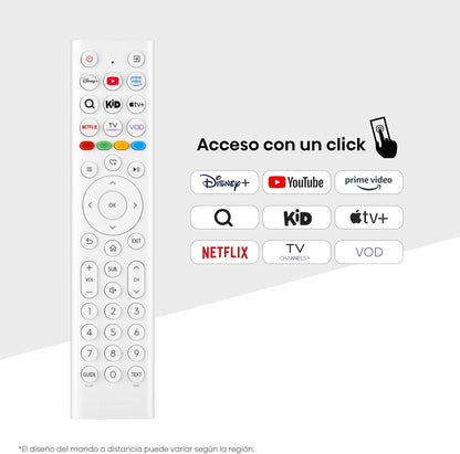 Hisense 32S5Q Smart TV QLED 32" (80 Cm) 2025 Full HD | Dolby Atmos | Pied Central | Finition Blanc Morandi | VIDAA U9