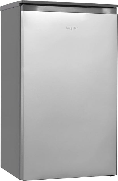 Exquisit KS117-3-010E Kühlschrank, 48Cm Breit, 82 L, LED, Silber