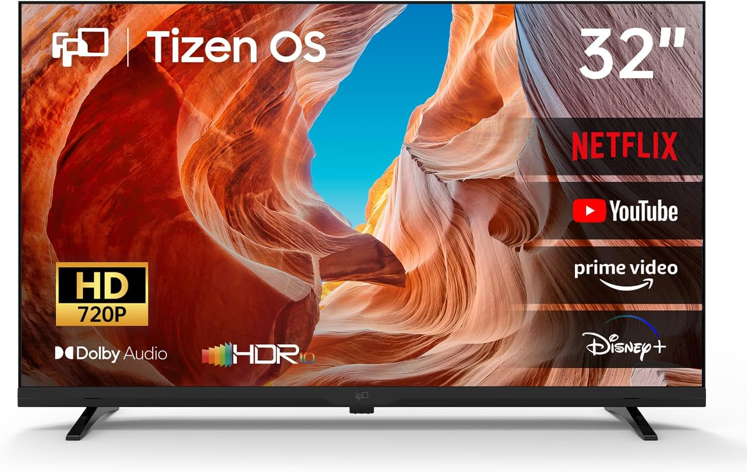 Smart TV 32 Pouces, Téléviseur Avec Tizen OS, Compatible Samsung TV Plus, HD 720P Dolby Audio, HDR10, Smartthings, Miracast, Gaming Hub, Commande Vocale, Écran Plat | HDR10, Dolby Audio, Gaming Hub, Smartthings, Miracast, plus De 350 Chaînes En Direct Gratuites via Samsung TV Plus