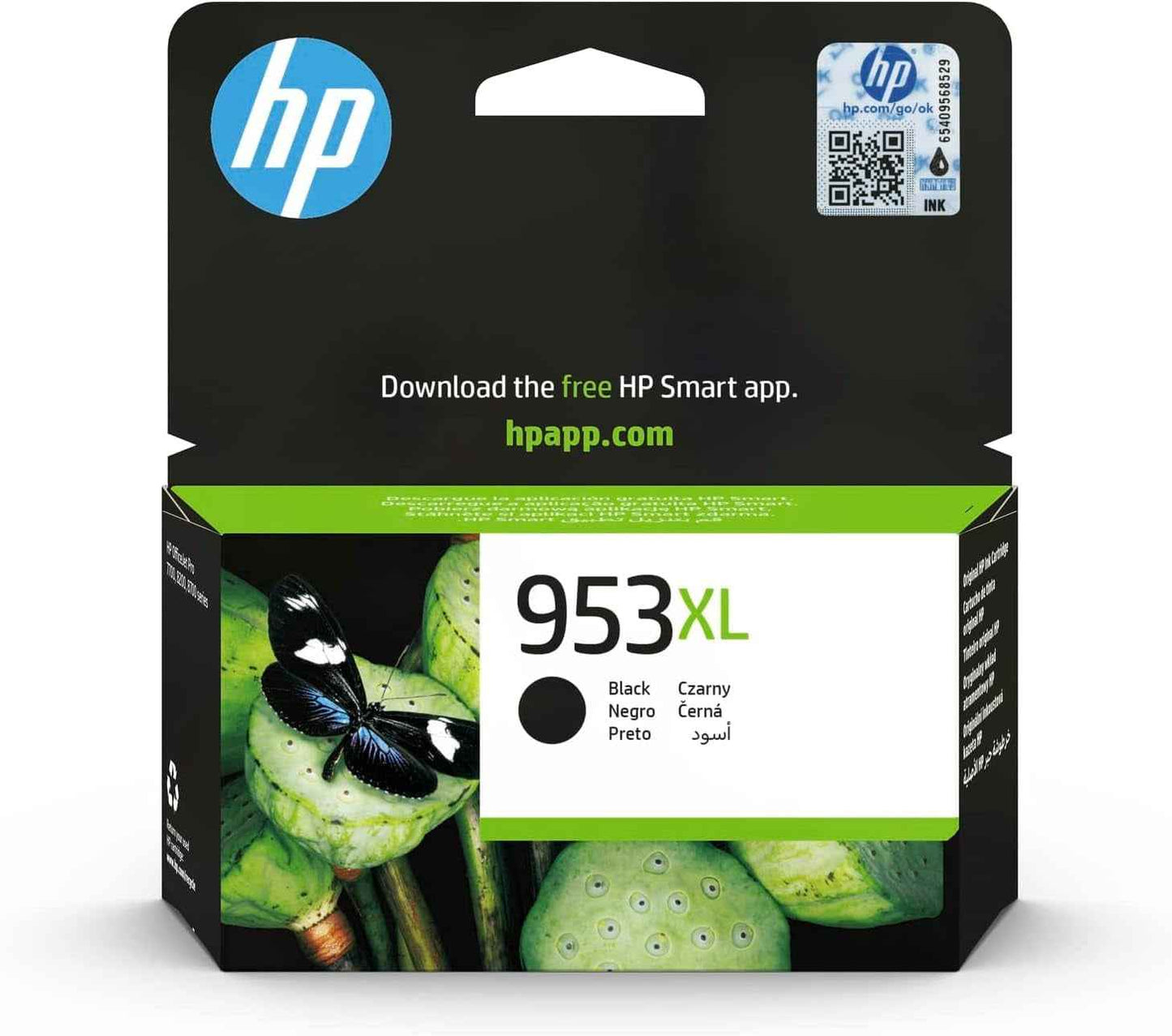 HP 953XL Noir, Cartouche Encre Originale, Grande Capacité | Compatible Avec Officejet Pro Séries 8200, 8710, 8720, 8730, 8740, 7740, 2000 Pages (L0S70AE)