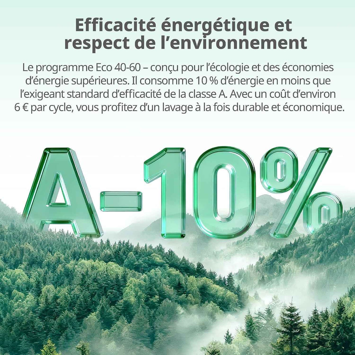 ' Machine À Laver 8KG Classe A-10% 1400RPM Smart Wash CF08EWP05W | Steam Wash, Woolmark, Élimination Des Poils D'Animaux, Rapide 15', Sports, Nettoyage Du Tambour, Parfum+