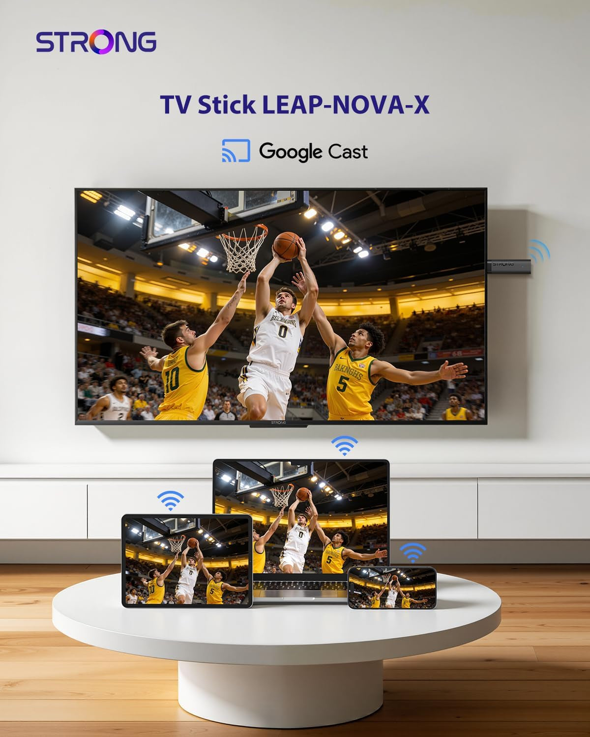 Leap-Nova-X TV Stick, Android 14, 2 Go RAM + 32 Go ROM, 4K UHD | Dolby Vision & Dolby Audio, HDR10+, Wi-Fi 6, Commande Vocale Et plus De 5000 Apps