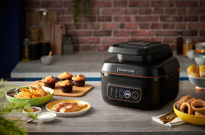 Air Fryer XL 5,5L [Multicuiseur: Frit, Cuit, Rôti, Grille] Friteuse Sans Huile & Gril (7 Programmes, Convient Au Lave-Vaiselle, Contrôle Température, 260°) Satisfry 26520-56