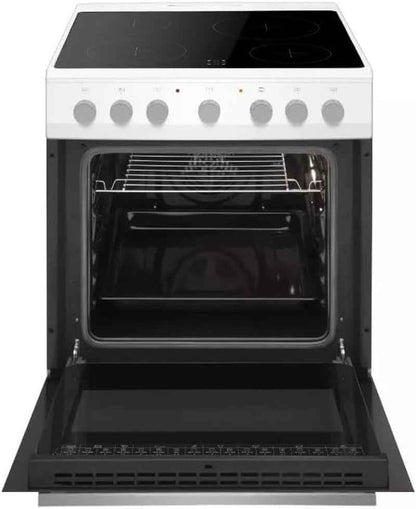 Cuisinière Vitrocéramique 62L 4 Feux Blanc - FACV3004B
