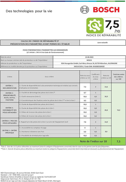 SKS51E32EU - Lave-Vaisselle Compact Série 2 - Pose-Libre, 55 Cm - 6 Couverts - 5 Programmes - Moteur Ecosilence Drive - Blanc