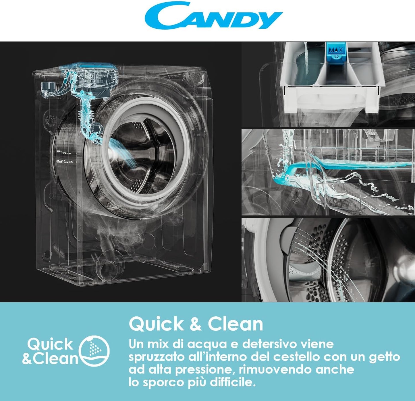 Rapidó RO41274DWMSE/1-S Lavatrice Libera Installazione Caricamento Frontal