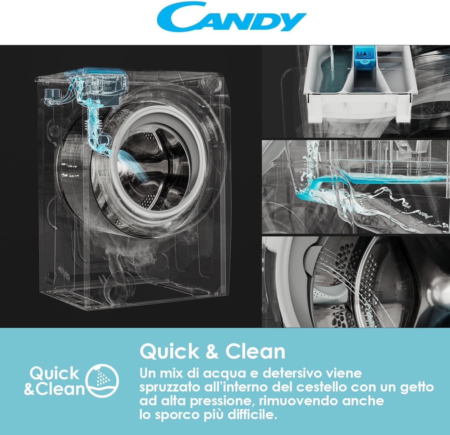 Rapidó RO41274DWMSE/1-S Lavatrice Libera Installazione Caricamento Frontal