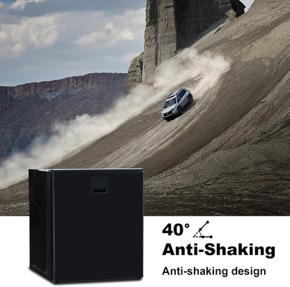 Frigo À Compression 12V 24V, Réfrigérateur De Voiture 60L, Frigo À Compresseur Avec Température De Plage 0°C - 10°C, Frigo Pour Voiture, Camion, Bateau, Et Pique-Nique En Plein Air, Noir