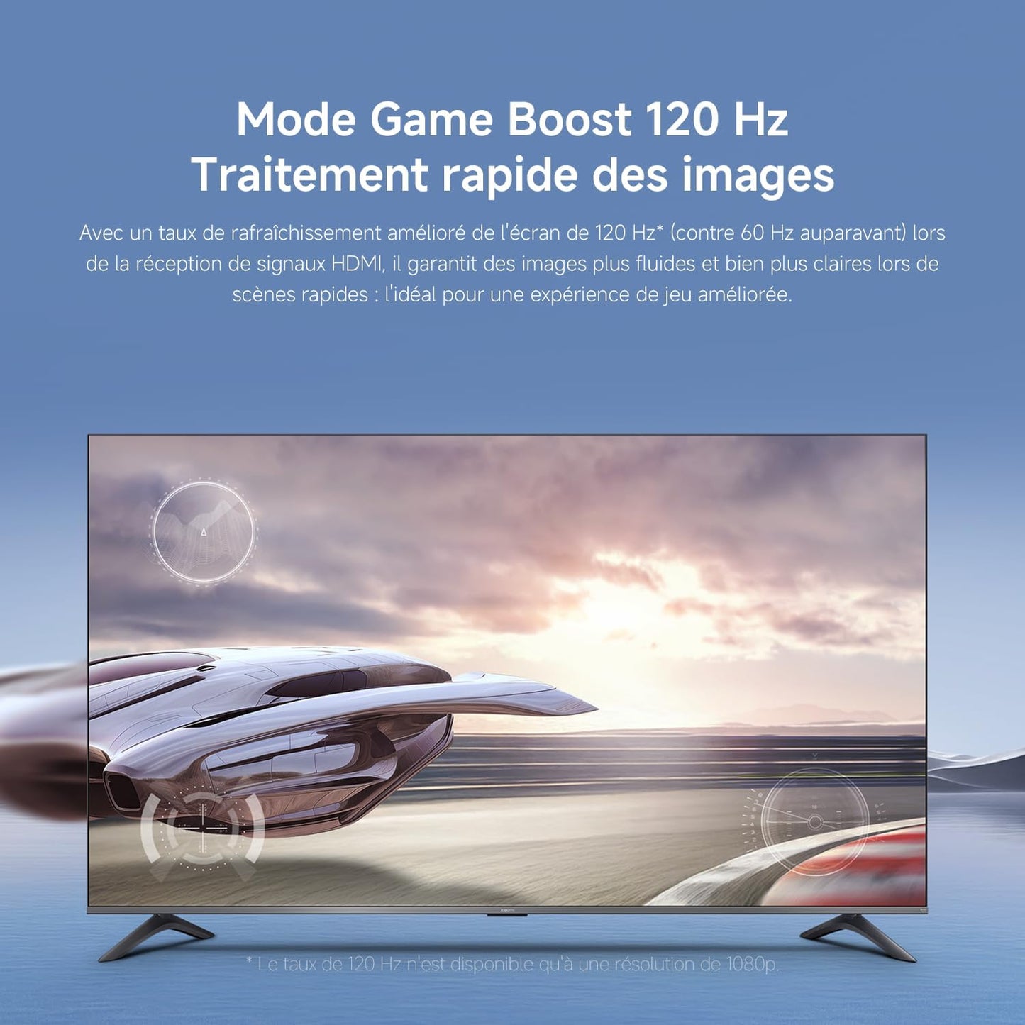 XIAOMI TV F Pro 75, 190 Cm (75 Pouces), 4K UHD QLED, Smart TV, Fire OS8, Contrôle Vocal Alexa, HDR10+, 60Hz Avec 120Hz Game Boost Mode, MEMC, 2Go+32Go, Compatible Avec Apple Airplay