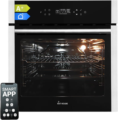 Four Encastrable 60 Cm | 70 L | 2,8 Kw | Fonction Pizza | Grill | Chaleur Tournante | Air Chaud | Minuterie Automatique | Contrôle Par Application Wifi | EB8313HC