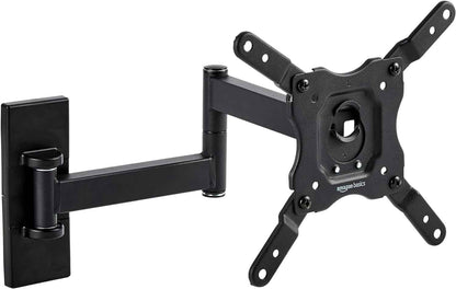 Support Mural Pour Téléviseur, Mouvement Complet, Pivotant Et Inclinable, Pour Téléviseurs Ou Écrans Plats Et Incurvés 12 À 40 Pouces Jusqu’À 36Kg, Support TV, VESA Max. 200X200Mm, Noir