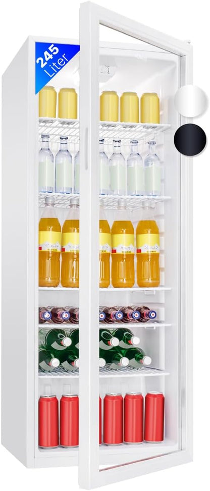 Bomann, Réfrigérateur Pour Boissons 244L, Eclairage Intérieur LED, KSG7289, Blanc