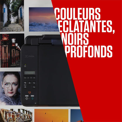 Canon PG-575XL + CL-576XL Fine Cartouches D'Encre D'Origine + Papier Photo | 15Ml + 12.6Ml Encre Authentique Haute Capacité Et Papier Photo - Pour PIXMA Ts3551I, Ts3550I, TS3550, Tr4750I Et plus !