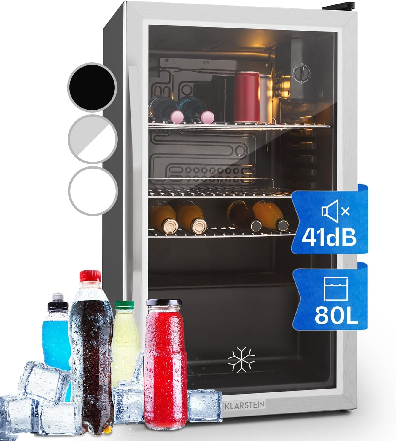 Mini Frigo De Chambre Et Bureau Pour Boisson, Petit Frigo Silencieux, Refrigerateur Mini Bar 80L, Petit Réfrigérateur Camping, Étagères Réglables Pour Le Vin, Cannette, Beer Fridge