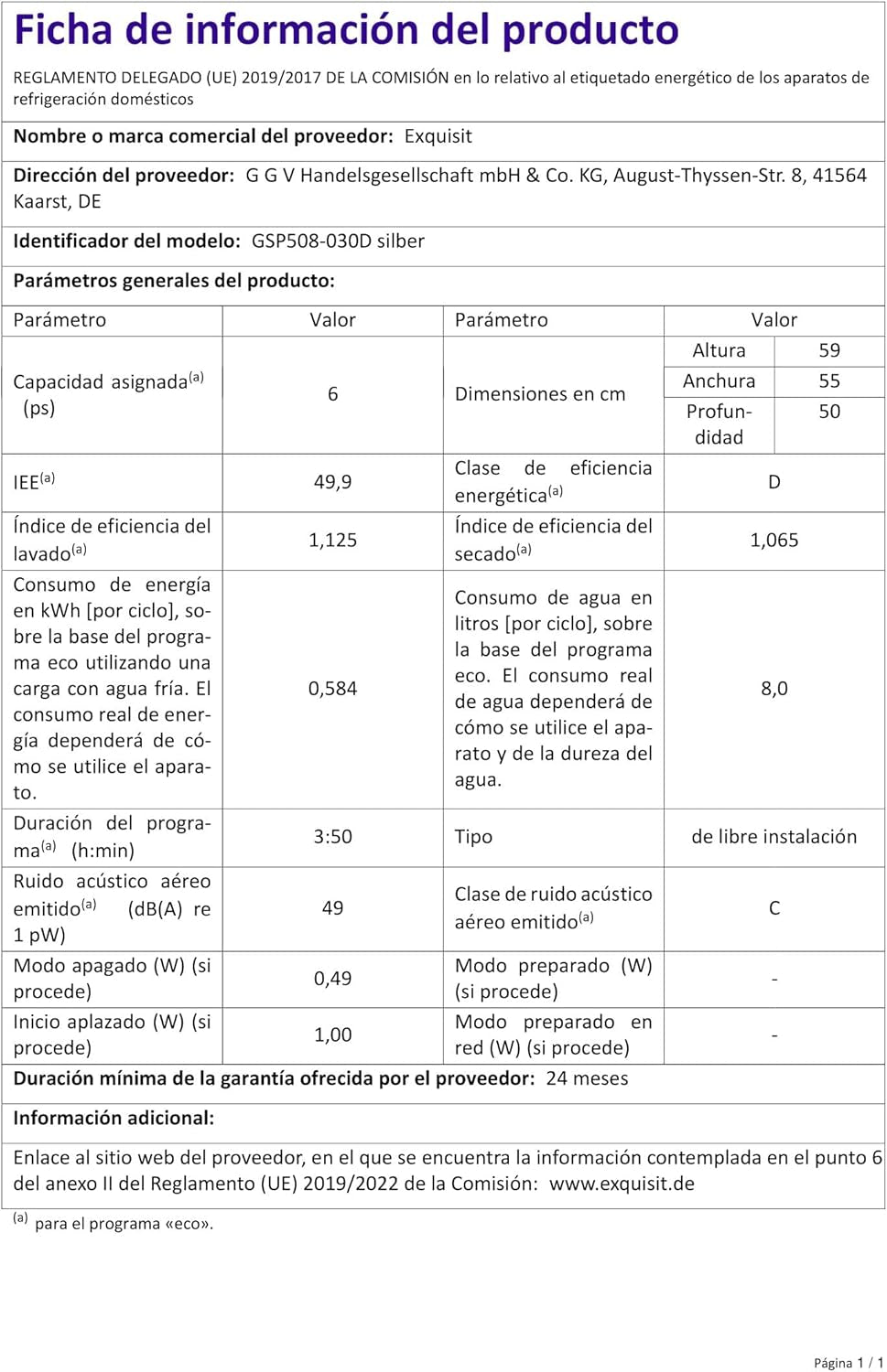 Exquisit GSP206-030D Tischgeschirrspüler, 55 Cm Breit, 6 Maßgedecke, 7 Programme, Startzeitvorwahl, Besteckkorb, Silber