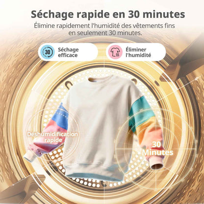 ' Sèche Linge Pompe À Chaleur 8KG Classe D Smart Dry CD08EHP05W | Séchage Rapide, Élimination Des Poils D'Animaux, 15 Programmes, Fonction Anti-Rides, Fonction Rafraîchissante, Blanc