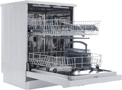 Respekta Lave-Vaisselle Autonome 60 Cm Blanc / Lave-Vaisselle Avec Panier À Couverts Flexible / 5 Programmes / Départ Différé / 12 Couverts / GSPS60V / Silencieux 52 Db
