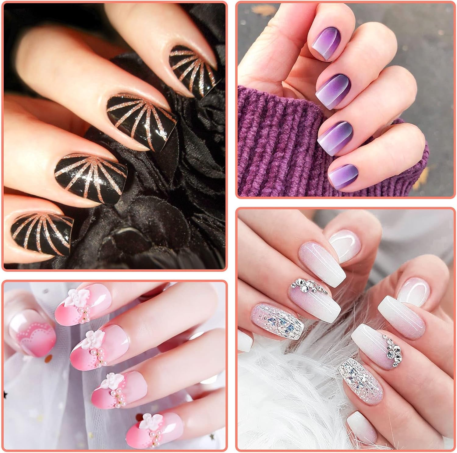 25 Pièces Pinceaux À Nail Art Ongles, Kit Complet De Pinceaux Gel Précision En Acrylique Et Pinceaux Dégradeurs Dotingtool Pour Décoration Des Ongles Et Usage Professionnel Manucure