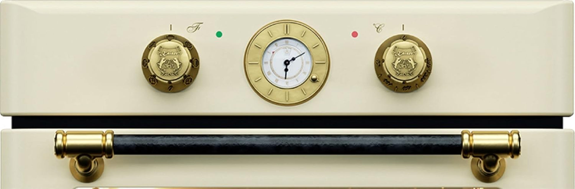 Kaiser Appareils De Cuisine Four Encastrable "EH 6432 Elfbe", Retro Four Électrique Encastrable, Autonome, 68 L, Tournebroche, 10 Fonctions,Fonction Pizza