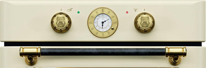 Kaiser Appareils De Cuisine Four Encastrable "EH 6432 Elfbe", Retro Four Électrique Encastrable, Autonome, 68 L, Tournebroche, 10 Fonctions,Fonction Pizza