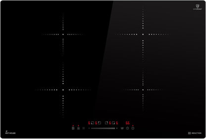 IH87704RL 77 Cm Induction Plate | Free-Standing Induction Plate | Frameless | 4 Zones | 9 Levels | 9 Levels | Fast Heating | Touch Slider | Shut-Off Timer