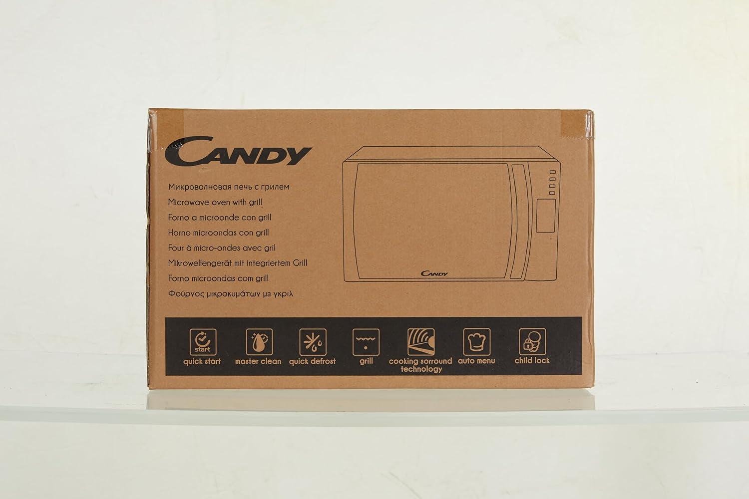 CMXG20DW Micro-Ondes Grill,Puissant 700W + 1000W, 20L,Programmateur Digital,10 Menus Automatiques+5 Niveaux De Puissance,Fonction Silence & Éco,Décongelation Auto,Sécurité Enfant, Blanc