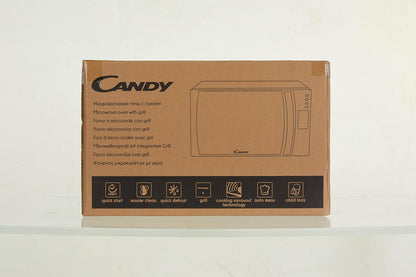 CMXG20DW Micro-Ondes Grill,Puissant 700W + 1000W, 20L,Programmateur Digital,10 Menus Automatiques+5 Niveaux De Puissance,Fonction Silence & Éco,Décongelation Auto,Sécurité Enfant, Blanc