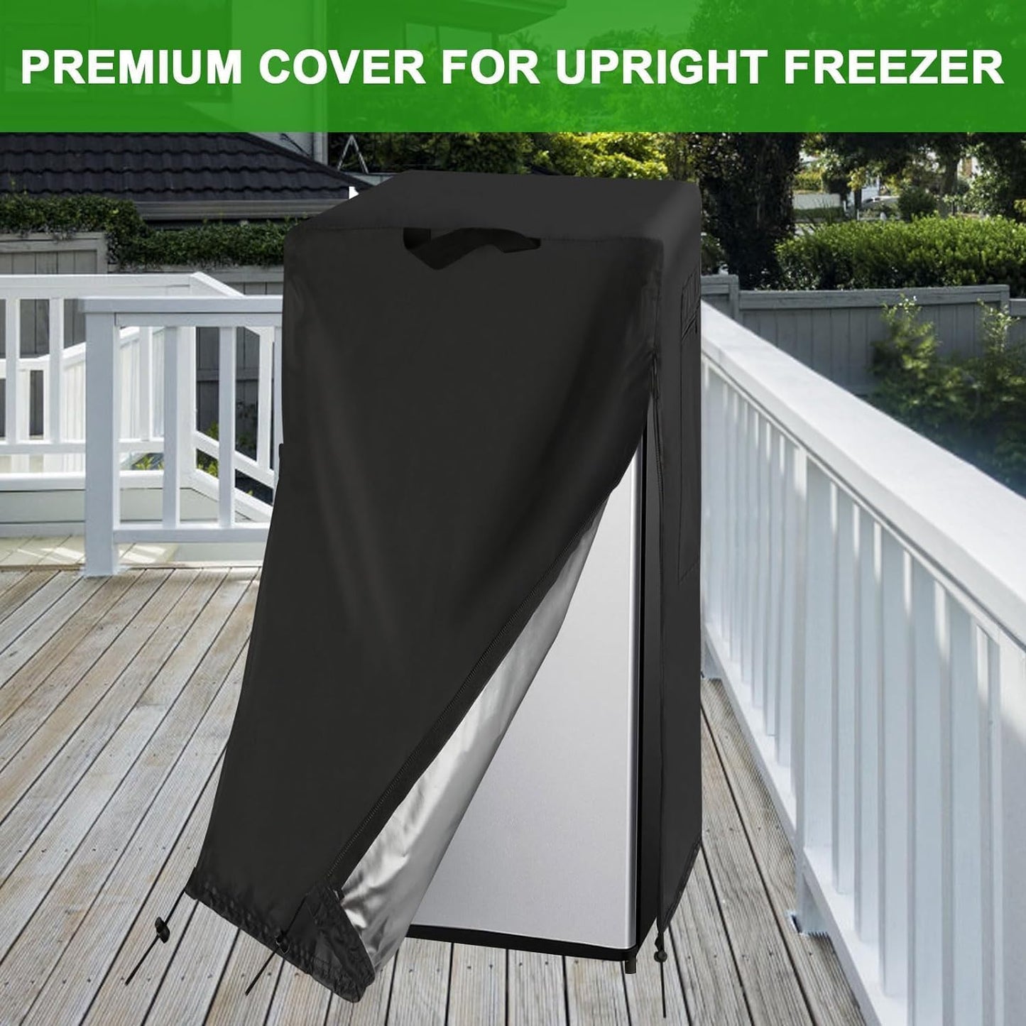 Guisong Housse Imperméable Et Anti-Poussière Pour Protéger Les Congélateurs Verticaux/Réfrigérateur À Boissons - Convient Pour Les Chambres Froides (61 X 66 X 152 Cm (L X P X H)