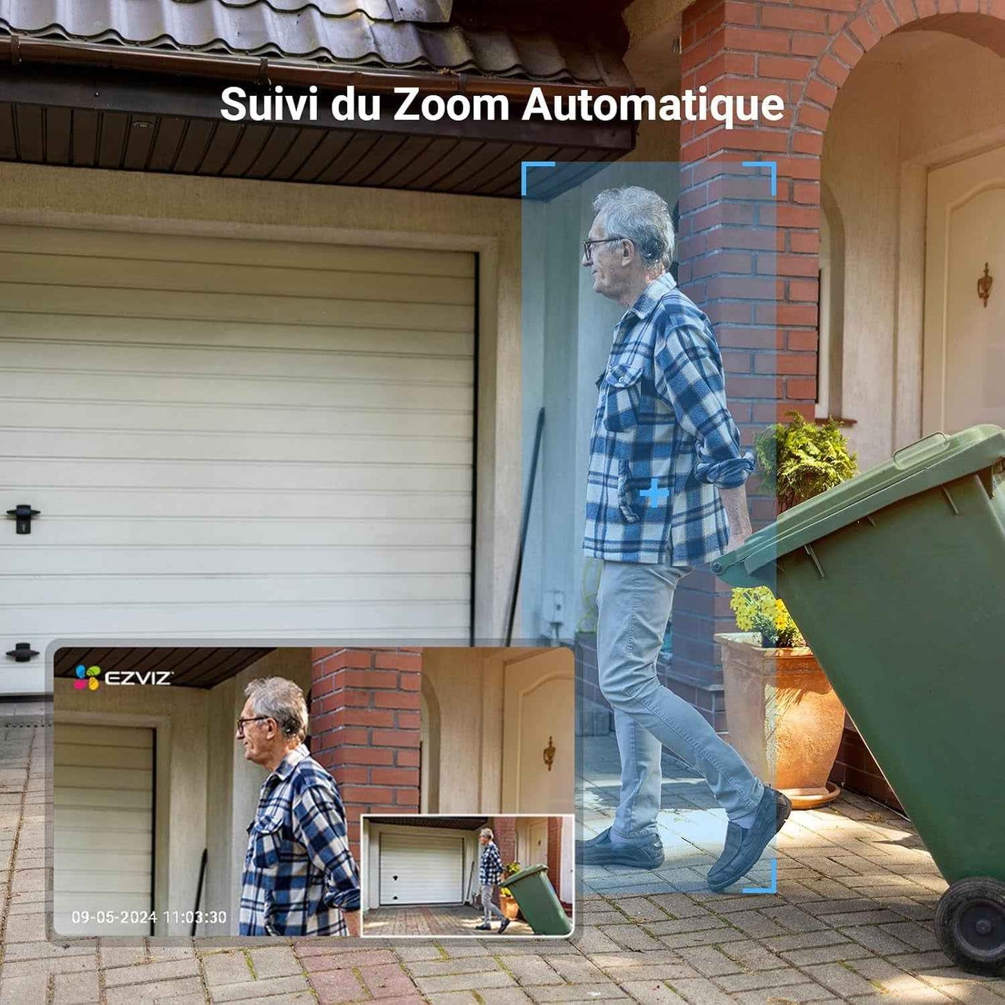 2Pack Caméra De Surveillance Extérieur Wifi À 360° C8C 2MP | Détection Humaine, Vision Nocturne En Couleur, Suivi Auto-Zoom, Audio Bidirectionnel, IP65 Etanche, Défense Active