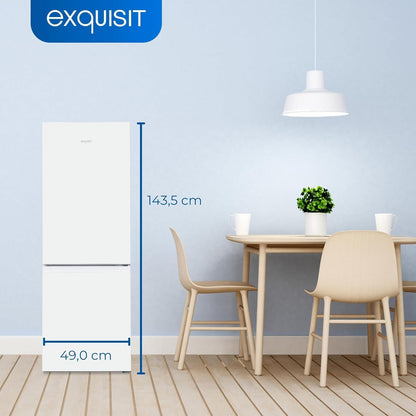 Exquisit Réfrigérateur Congélateur KGC231-60-010E Blanc | Volume 175 L | 4 Étoiles | Lumière LED | Réglage De La Température