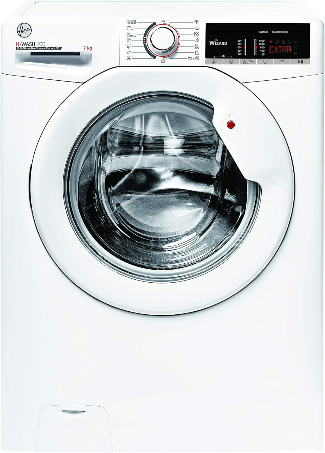 H-WASH 300 H3WS4 475TE/1-S Machine À Laver / 7 Kg / 1400 Tr/Min / Wi-Fi Et Bluetooth / Activesteam - Fonction Vapeur, Panneau Symbole, Programmes Spéciaux Pour L'Entretien Du Linge